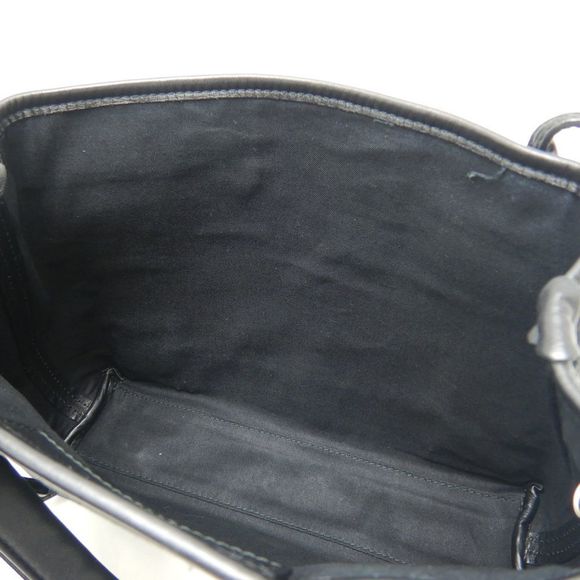 Balenciaga Navy Cabas XS Tote Bag Canvas Leather Black - Picture 8 of 8